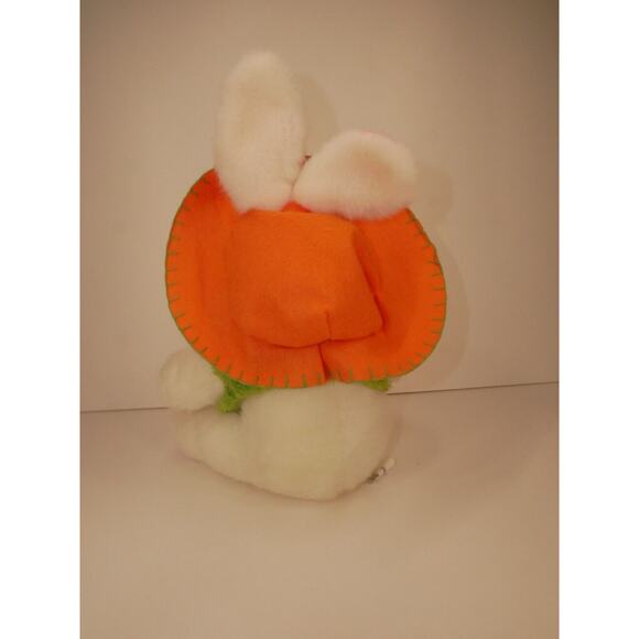 VTG Bunny Rabbit Plush White Pink Green Orange Butterfly and Bug Catcher Net - Picture 7 of 12